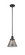 Franklin Restoration One Light Mini Pendant in Matte Black (405|201SBKG43)