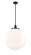 Franklin Restoration One Light Pendant in Matte Black (405|201SBKG20118)