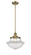 Franklin Restoration One Light Mini Pendant in Brushed Brass (405|201SBBG542)