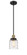Franklin Restoration One Light Mini Pendant in Black Antique Brass (405|201SBABG513)