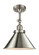 Franklin Restoration One Light Semi-Flush Mount in Brushed Satin Nickel (405|201FSNM10SN)