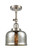 Franklin Restoration One Light Semi-Flush Mount in Brushed Satin Nickel (405|201FSNG78)