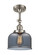 Franklin Restoration One Light Semi-Flush Mount in Brushed Satin Nickel (405|201FSNG73)
