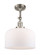 Franklin Restoration One Light Semi-Flush Mount in Brushed Satin Nickel (405|201FSNG71L)