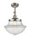 Franklin Restoration One Light Semi-Flush Mount in Brushed Satin Nickel (405|201FSNG542)