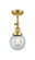 Franklin Restoration One Light Semi-Flush Mount in Satin Gold (405|201FSGG2046)