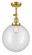 Franklin Restoration LED Semi-Flush Mount in Satin Gold (405|201FSGG20212LED)