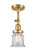 Franklin Restoration One Light Semi-Flush Mount in Satin Gold (405|201FSGG182S)