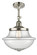 Franklin Restoration One Light Semi-Flush Mount in Polished Nickel (405|201FPNG544)