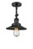 Franklin Restoration One Light Semi-Flush Mount in Matte Black (405|201FBKM6)