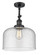 Franklin Restoration One Light Semi-Flush Mount in Matte Black (405|201FBKG74L)