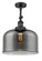 Franklin Restoration One Light Semi-Flush Mount in Matte Black (405|201FBKG73L)