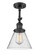 Franklin Restoration LED Semi-Flush Mount in Matte Black (405|201FBKG44LED)