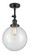 Franklin Restoration One Light Semi-Flush Mount in Matte Black (405|201FBKG20210)