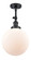 Franklin Restoration One Light Semi-Flush Mount in Matte Black (405|201FBKG20110)