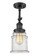 Franklin Restoration One Light Semi-Flush Mount in Matte Black (405|201FBKG184)