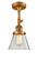 Franklin Restoration LED Semi-Flush Mount in Brushed Brass (405|201FBBG62LED)