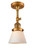 Franklin Restoration LED Semi-Flush Mount in Brushed Brass (405|201FBBG61LED)