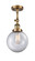 Franklin Restoration LED Semi-Flush Mount in Brushed Brass (405|201FBBG2028LED)