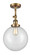 Franklin Restoration One Light Semi-Flush Mount in Brushed Brass (405|201FBBG20210)