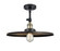 Franklin Restoration One Light Semi-Flush Mount in Black Antique Brass (405|201FBABMFRBK16)