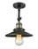 Franklin Restoration LED Semi-Flush Mount in Black Antique Brass (405|201FBABM6LED)