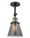 Franklin Restoration One Light Semi-Flush Mount in Black Antique Brass (405|201FBABG63)
