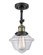 Franklin Restoration One Light Semi-Flush Mount in Black Antique Brass (405|201FBABG532)