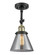 Franklin Restoration One Light Semi-Flush Mount in Black Antique Brass (405|201FBABG43)