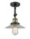 Franklin Restoration One Light Semi-Flush Mount in Black Antique Brass (405|201FBABG2)