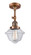 Franklin Restoration One Light Semi-Flush Mount in Antique Copper (405|201FACG532)