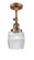 Franklin Restoration LED Semi-Flush Mount in Antique Copper (405|201FACG302LED)