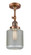 Franklin Restoration One Light Semi-Flush Mount in Antique Copper (405|201FACG262)