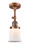Franklin Restoration One Light Semi-Flush Mount in Antique Copper (405|201FACG181S)