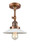 Franklin Restoration One Light Semi-Flush Mount in Antique Copper (405|201FACG1)