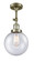 Franklin Restoration One Light Semi-Flush Mount in Antique Brass (405|201FABG2048)