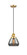 Franklin Restoration One Light Mini Pendant in Satin Gold (405|201CSWSGG173)