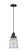 Franklin Restoration One Light Mini Pendant in Matte Black (405|201CSWBKG184)