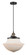 Franklin Restoration One Light Mini Pendant in Black Antique Brass (405|201CSWBABG541)