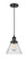 Franklin Restoration One Light Mini Pendant in Matte Black (405|201CBKG44)