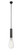 Auralume LED Mini Pendant in Matte Black (405|1981PBKBB95LED)