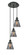 Franklin Restoration Three Light Pendant in Matte Black (405|113F3PBKG63)