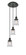 Franklin Restoration Three Light Pendant in Matte Black (405|113F3PBKG184S)