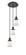 Franklin Restoration Three Light Pendant in Matte Black (405|113F3PBKG181S)