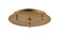 Custom Cord Three Light Multi Port Canopy in Brushed Brass (405|113BB)