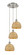 Ballston Three Light Pendant in Brushed Satin Nickel (405|113B3PSNRBD8NAT)