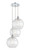 Ballston Three Light Pendant in Polished Chrome (405|113B3PPCG121512)
