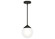 Hepburn One Light Pendant in Matte Black (47|19871)
