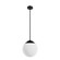 Hepburn One Light Pendant in Matte Black (47|19849)