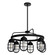 Starklake Six Light Chandelier in Natural Black Iron (47|19666)